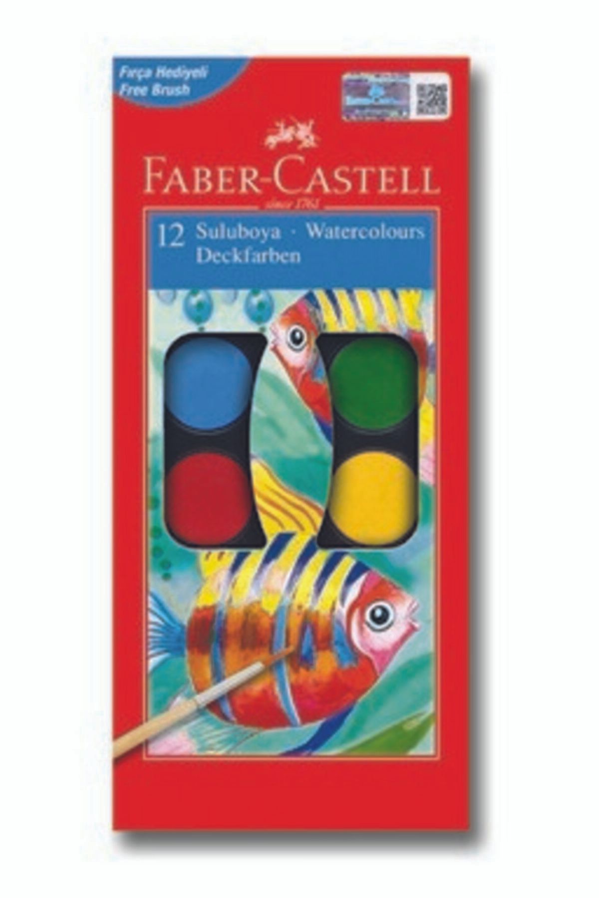 Faber Castell Faber-castell Suluboya, 12 Renk Küçük Boy