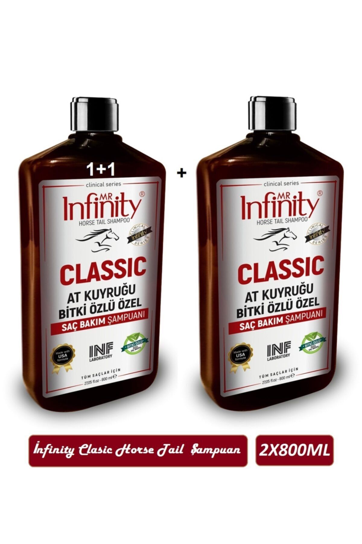 mr infinity Clasic Horse Tail - At Kuyruğu Bitki Özlü Şampuan 800 Ml