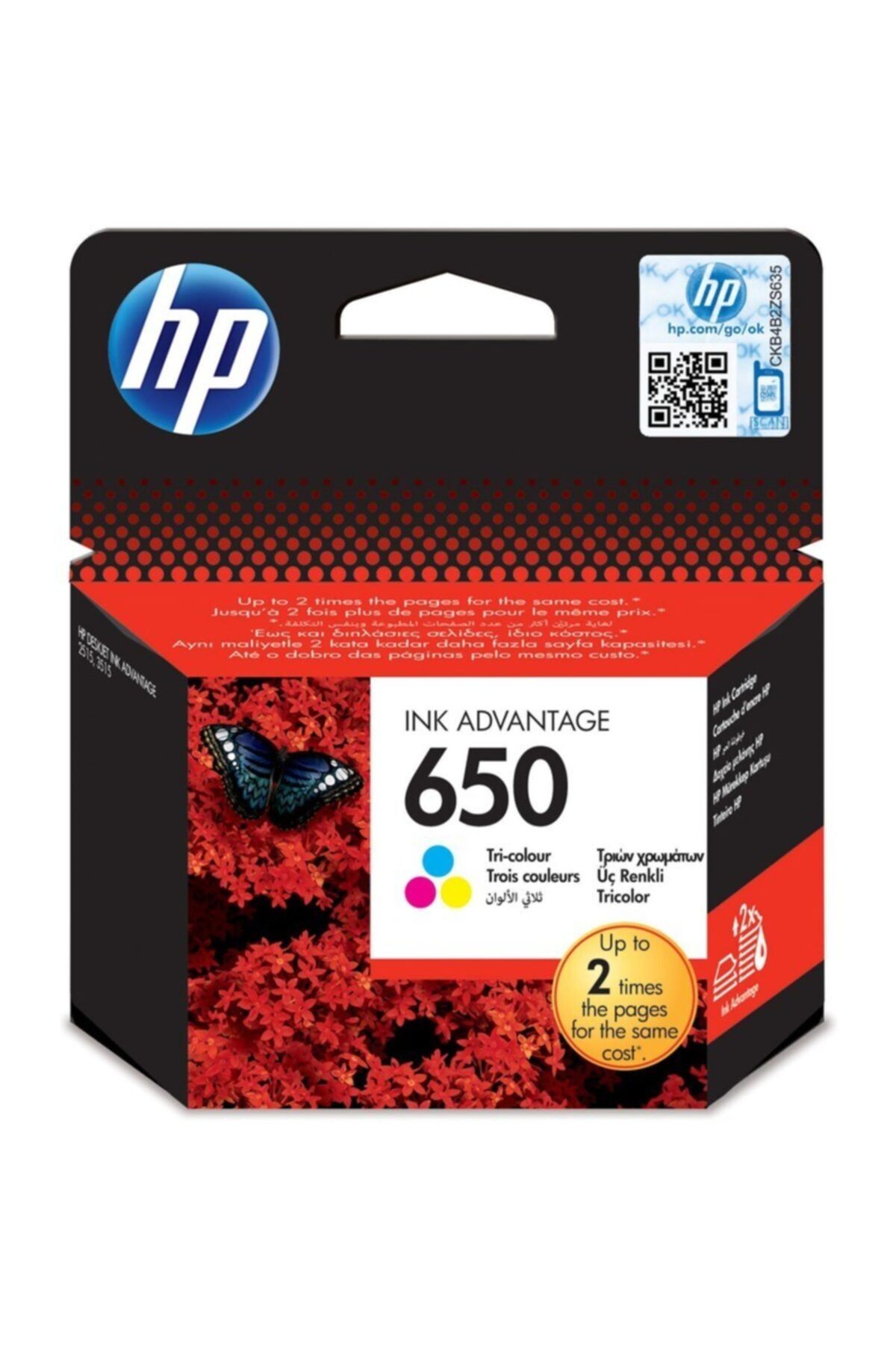 HP 650 Color Renkli Kartuş Cz102ae