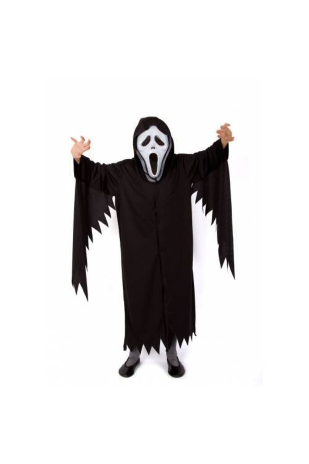 Mashotrend Yetişkin Kostümü - Yetişkin Çığlık Kostümü + Çığlık Maskesi - Cadılar Bayramı Kostümü
