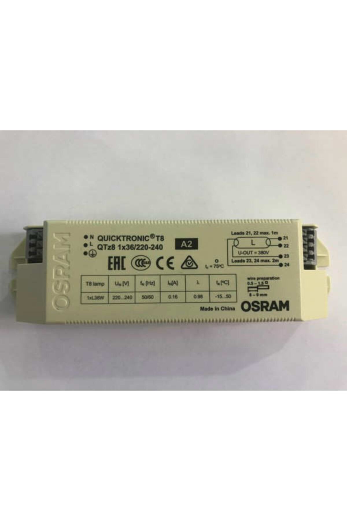 Osram 1 X 36w Elektronik Balast