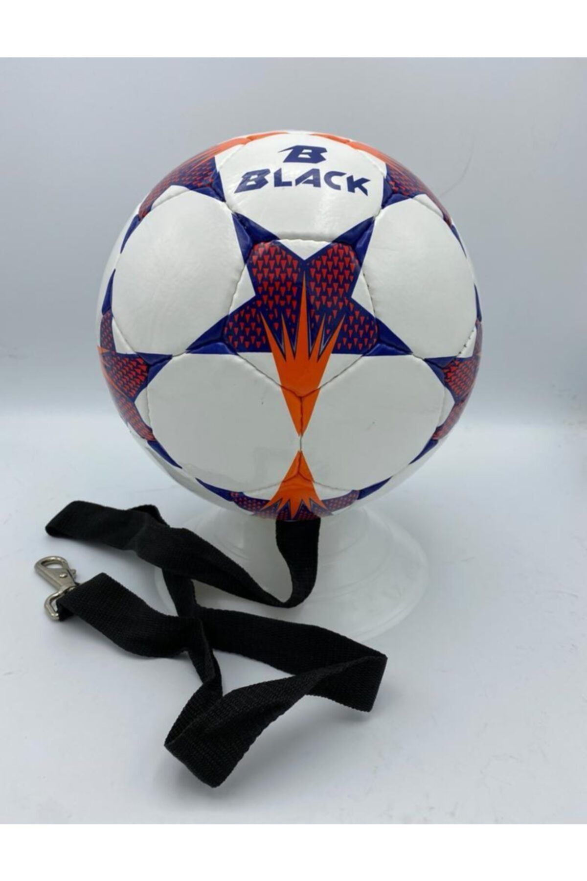 Povit No: 5 Black Snow Sarkaç Topu Kafa Topu 32 Panel El Dikişli Deluxe Pu Malzeme Kafa Topu Futbol Topu