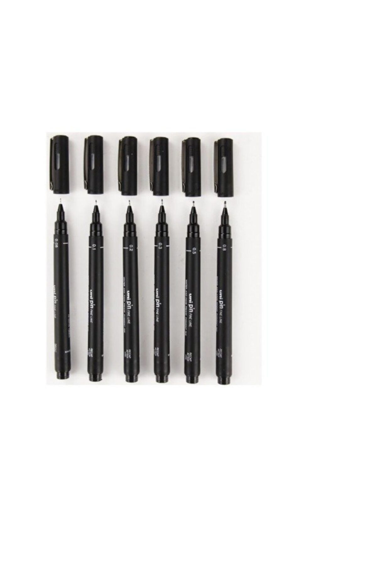 Uni Pin Teknik Çizim Kalemi 6'lı Set