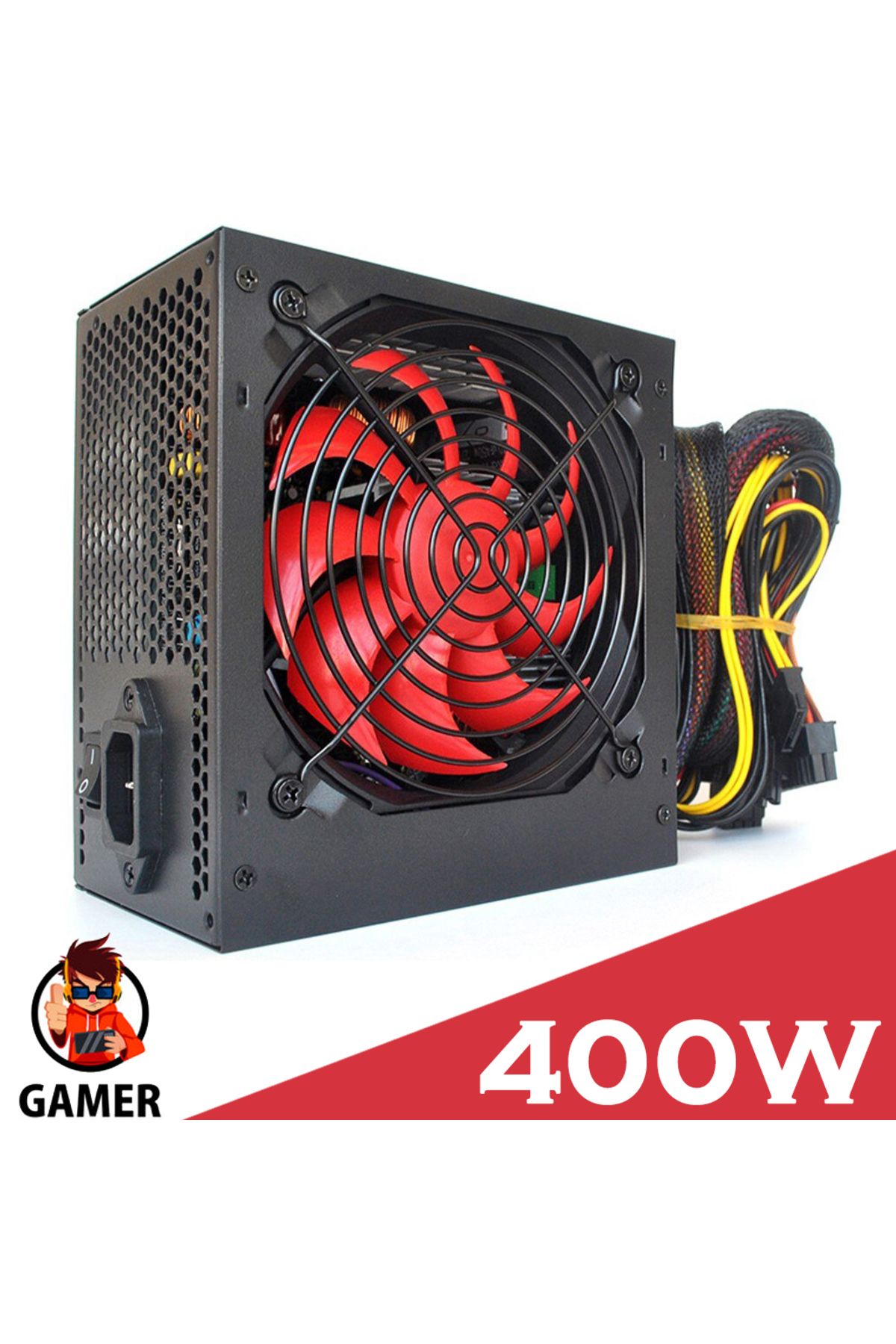 Platoon Pl-9259 400w Gaming Pc Power Supply 12cm Geniş Fan Güç Kaynağı