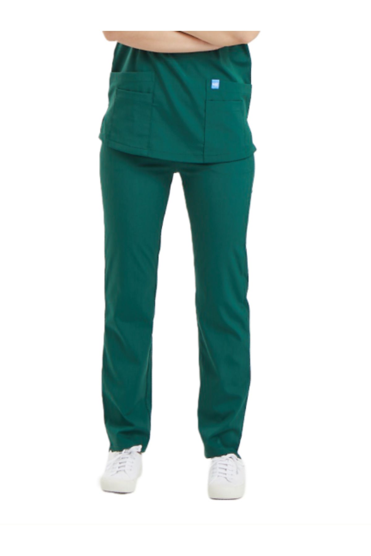 Wio Uniform BASIC- Kadın Likralı Yeşil Üniforma Pantolon