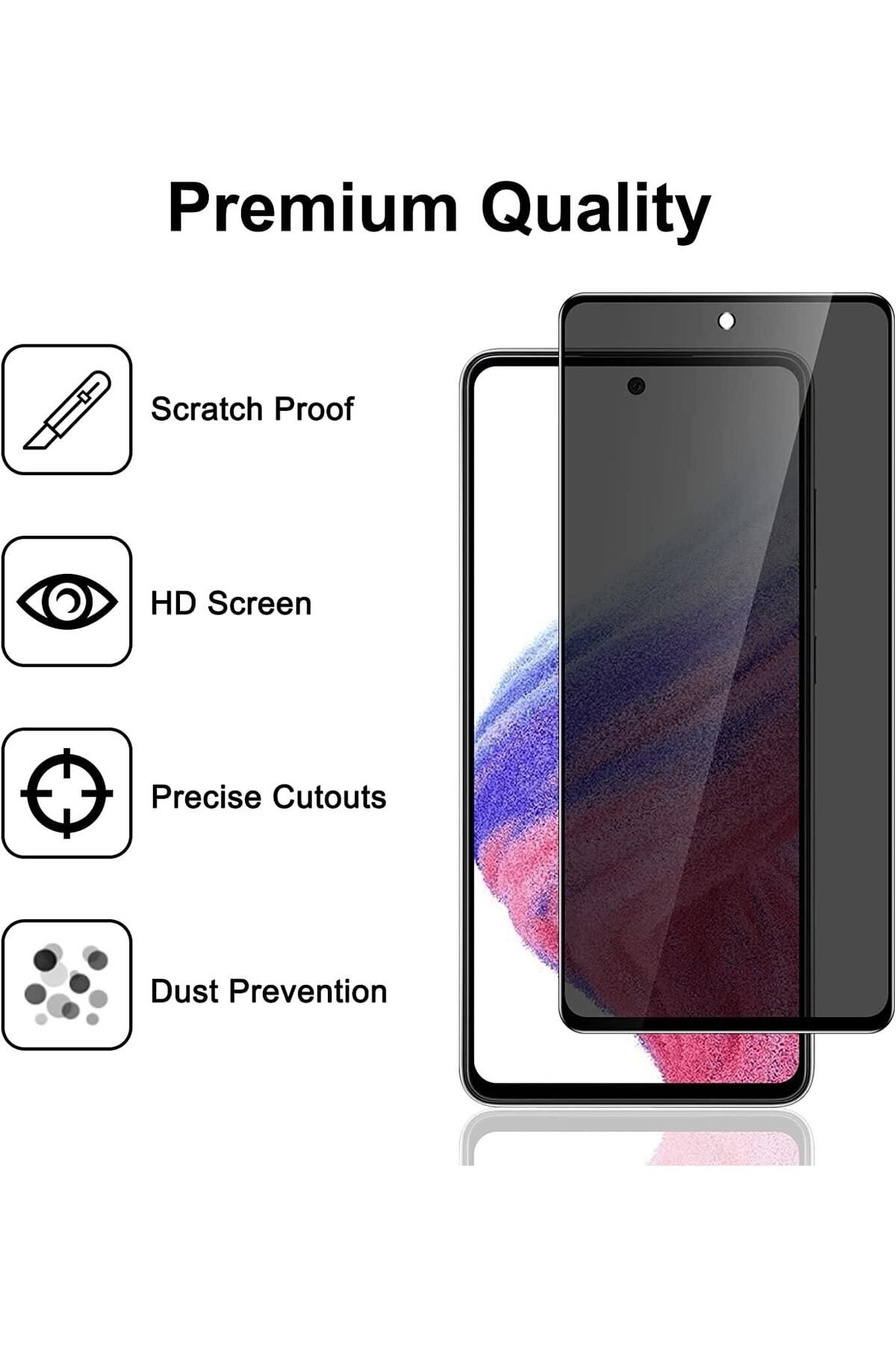 Hanedanev Samsung Galaxy A52 Hayalet Nano Ekran Koruyucu Kırılmaz Cam - Ince Hayalet