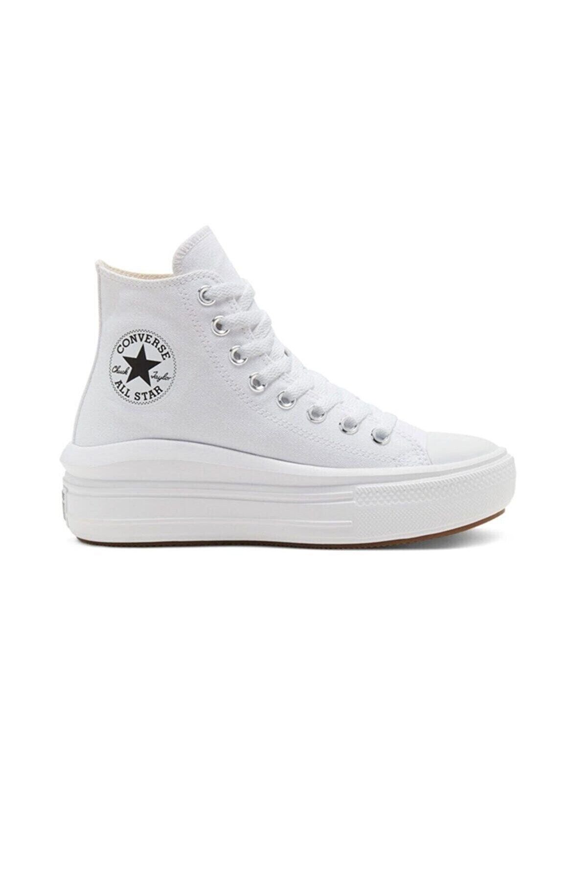 Converse Convers Chuck Taylor All Star Move Platform Kadın Günlük Spor Ayakkabı 568498cbeyaz