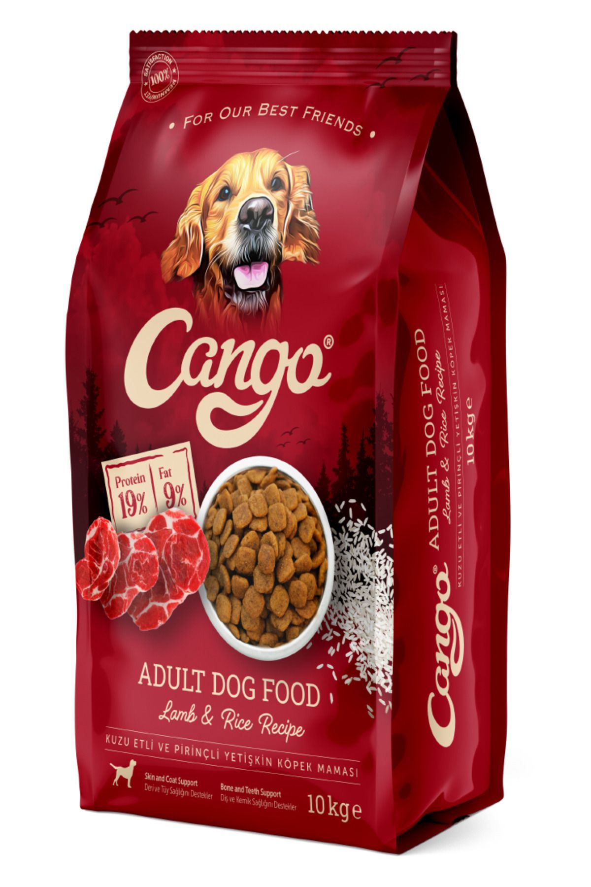 Cango Cango Yetişkin Köpek Maması Kuzu Etli - Pirinçli 10kg