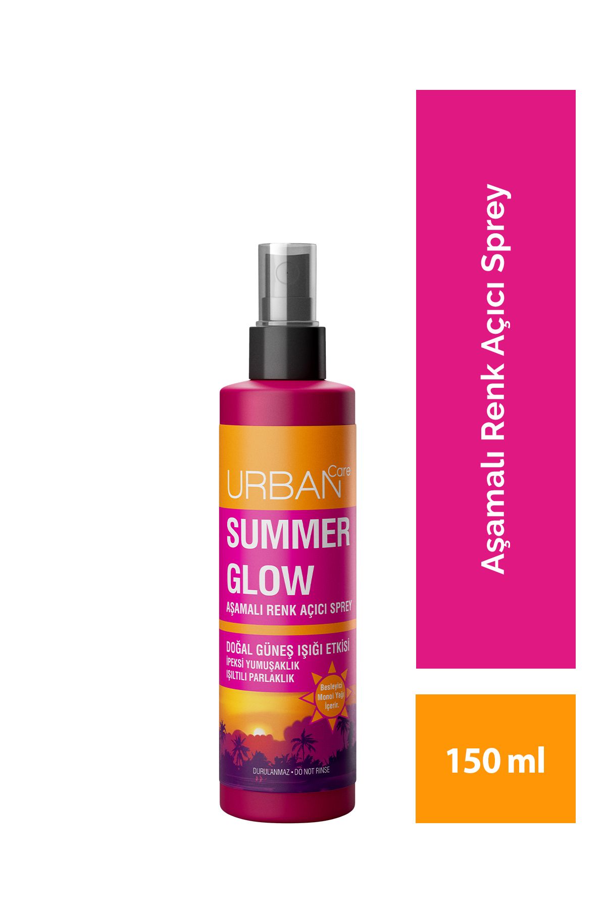 Urban Care Summer Glow Aşamalı Kalıcı Renk Açıcı Saç Spreyi - 150 ml