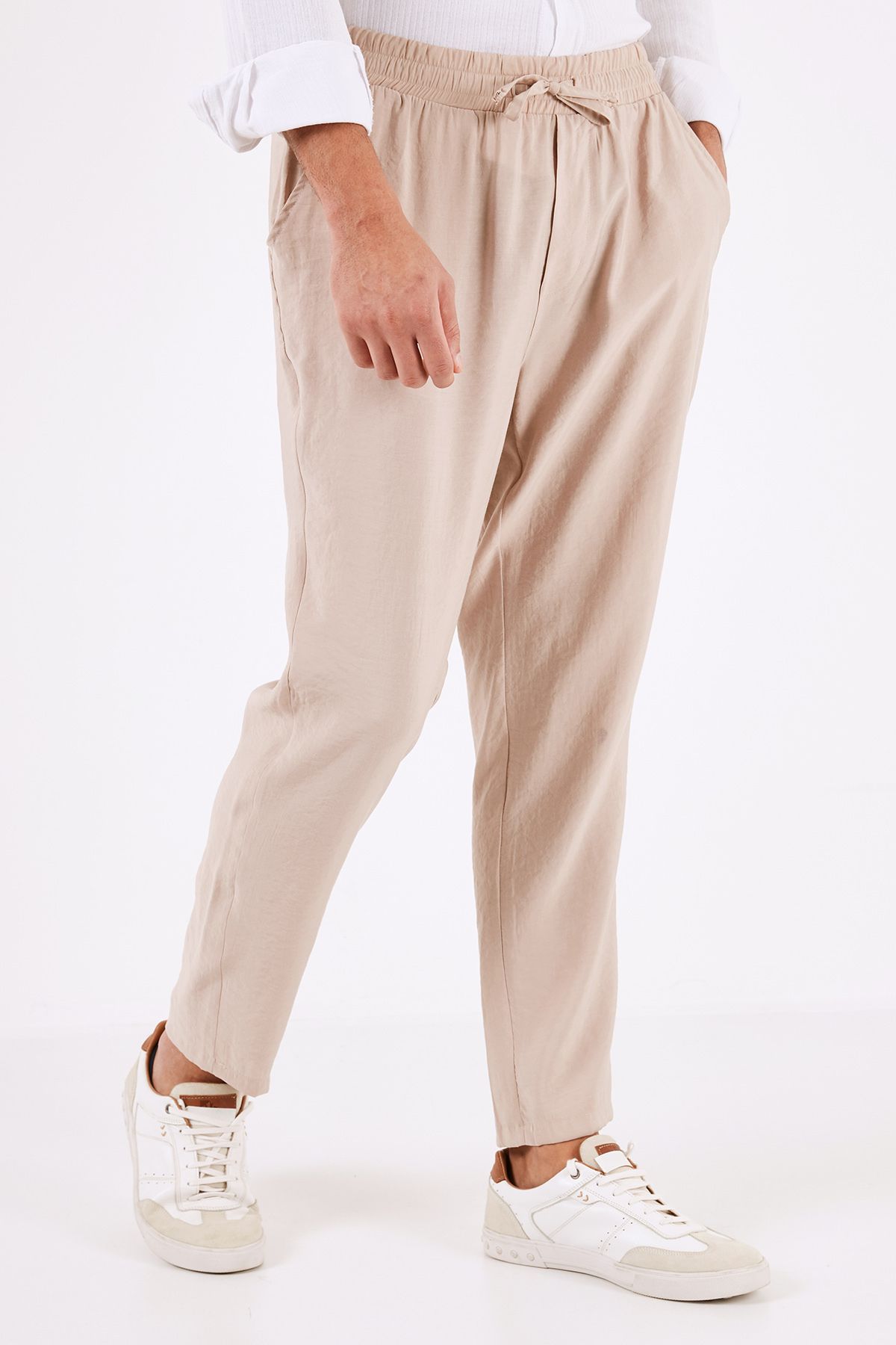 Buratti Elastik Bel Bantlı Cepli Regular Fit Yazlık Pantolon Erkek PANTOLON CF24S617952