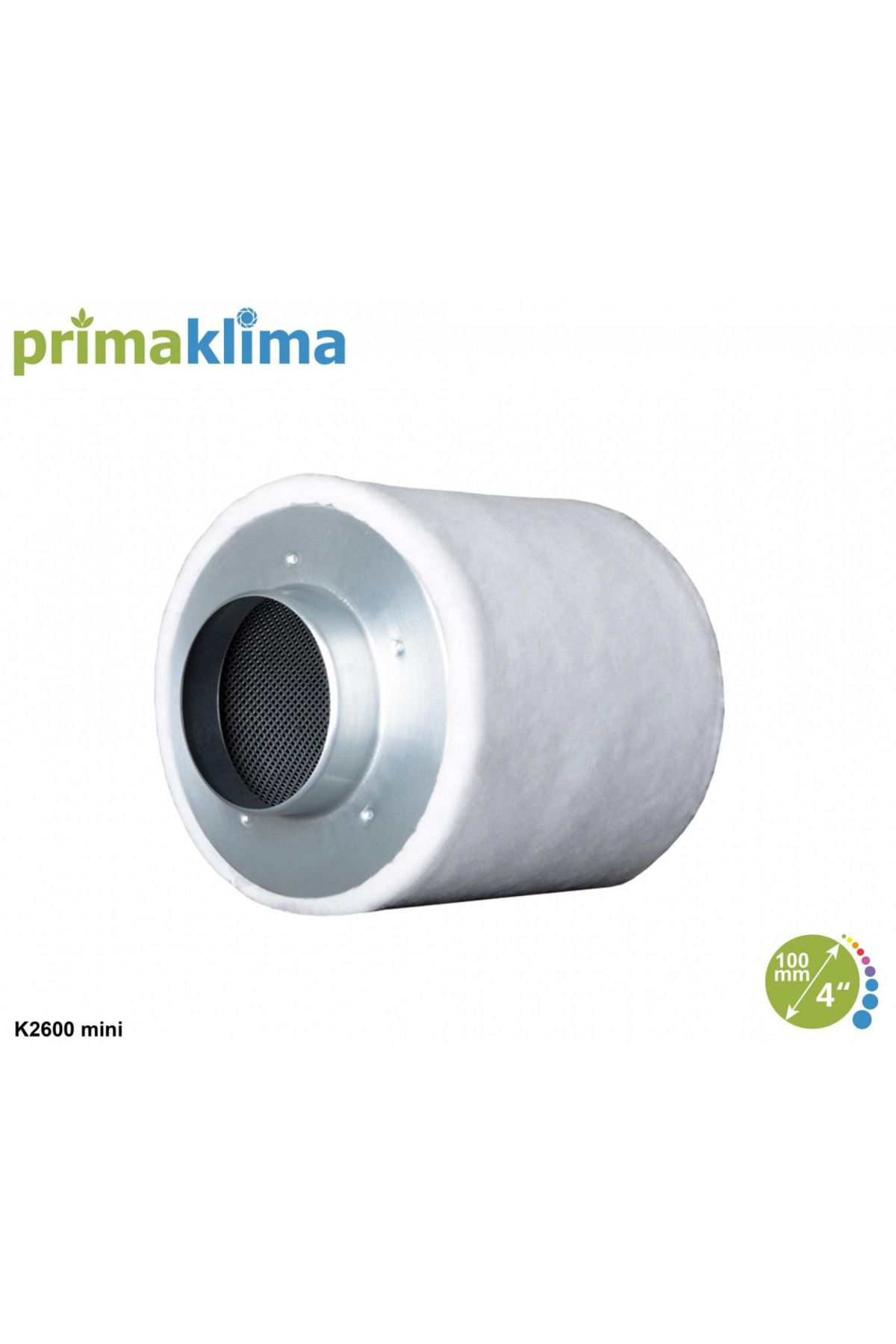 Prima Klima K2600-mini Karbon Filtre 240 M3/h 100 Mm Çap