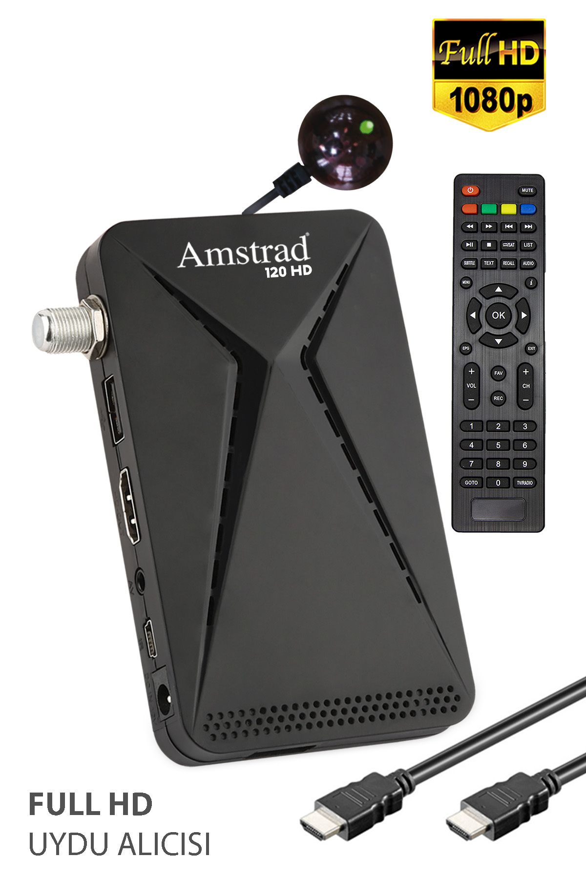 Amstrad 120 Hd - Mini Hd Uydu Alıcısı - ( Kanallar Yüklü - Tkgs - Usb - Hdmi )
