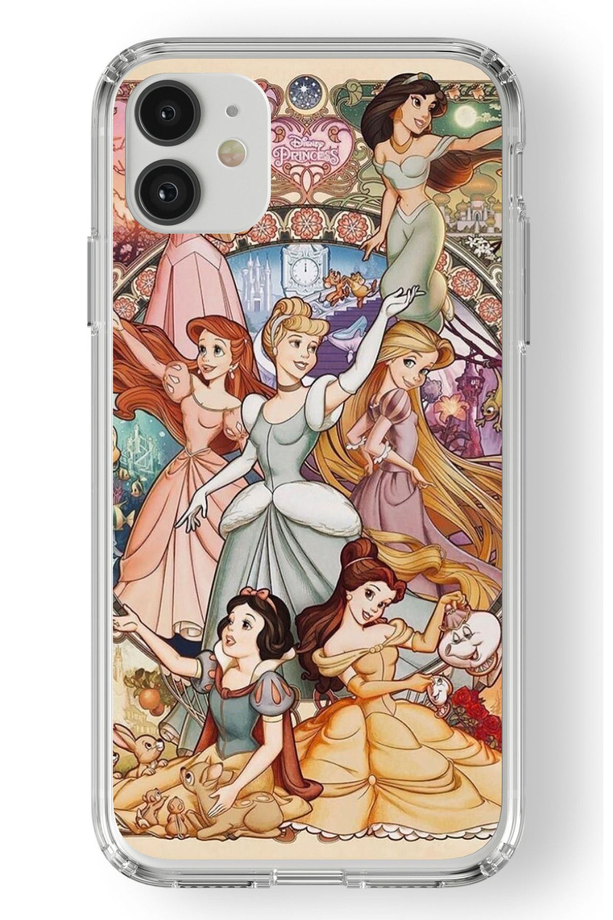Multitronic Iphone 11 Uyumlu Disney Princess Tasarım Baskılı Şeffaf Kılıf