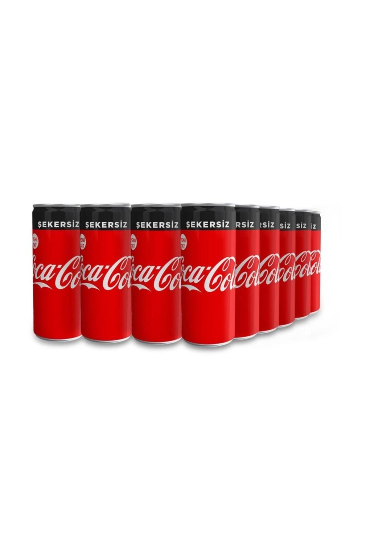 Coca-Cola Şekersiz Kutu Cola 250 ml 24 Adet