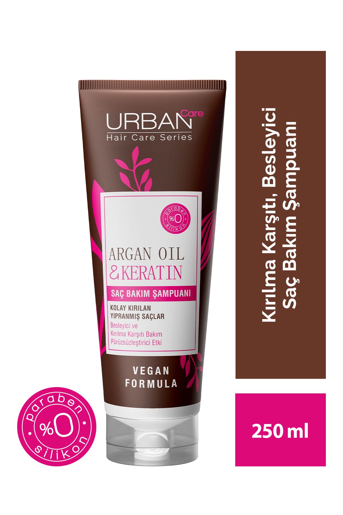 Urban Care Argan Yağı&keratin Kolay Kırılan Yıpranmış Saçlara Özel Saç Bakım Şampuanı-vegan-250ml