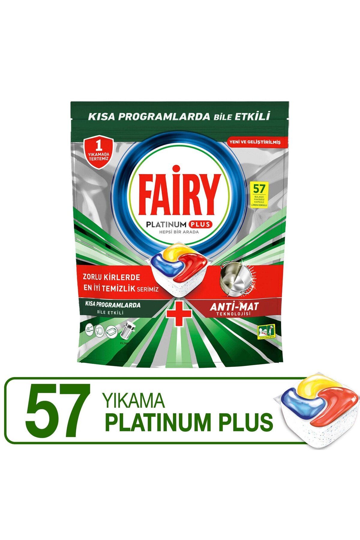 Fairy Platinum Plus Tablet 57'li 884g