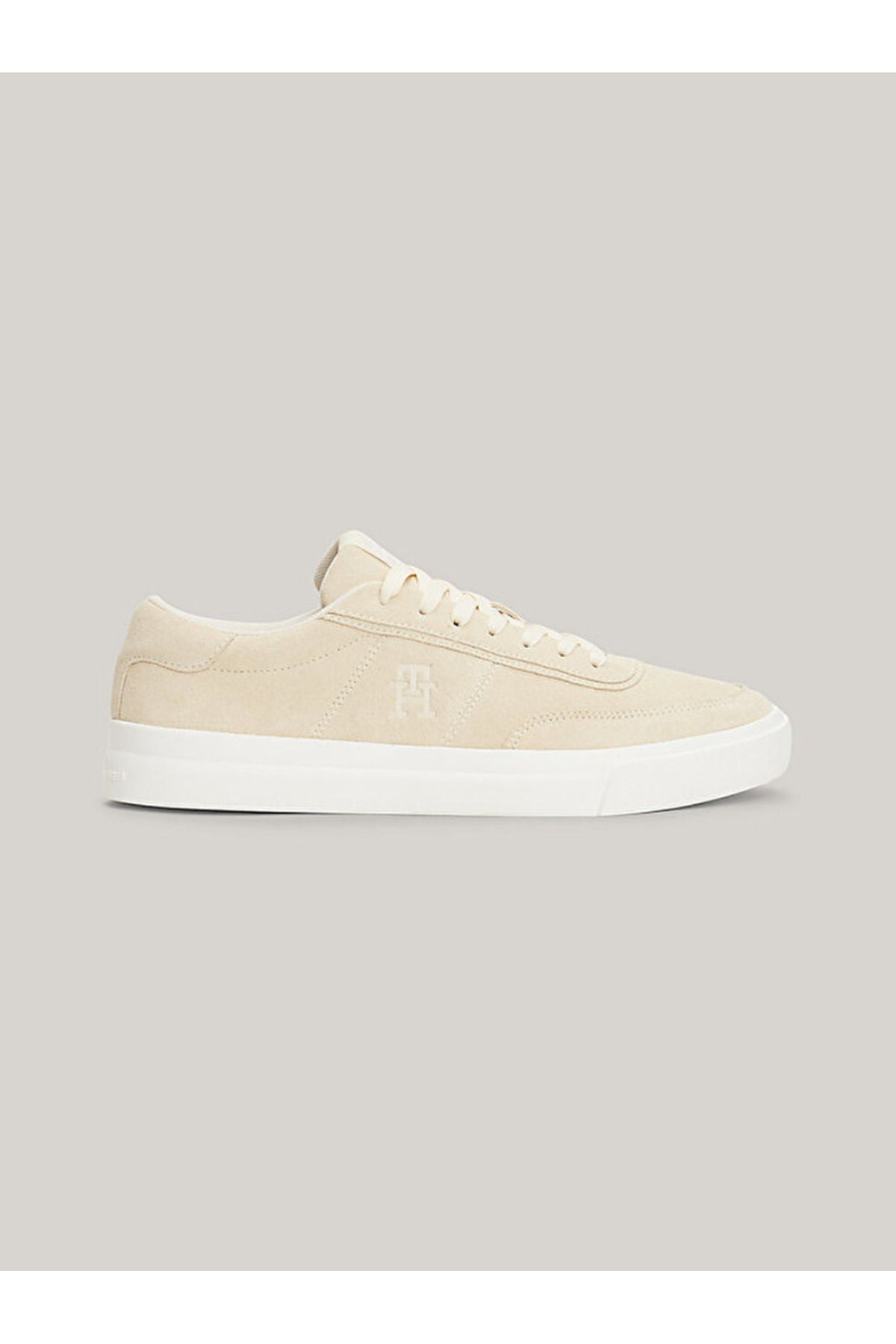Tommy Hilfiger Suede Logo Round Toe Trainers
