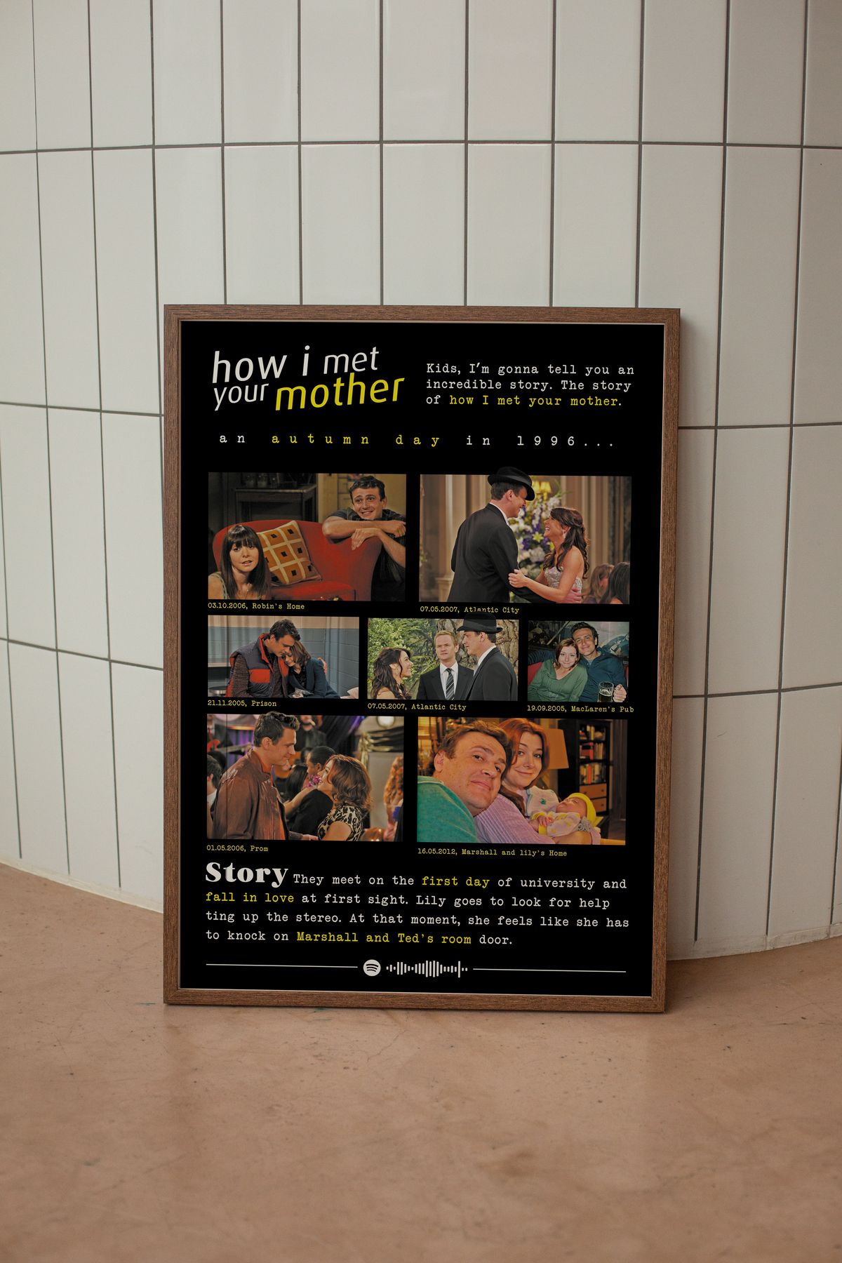 Rollovie How I Met Your Mother (LİLY - MARSHALL) Anılar Posteri Himym Posteri