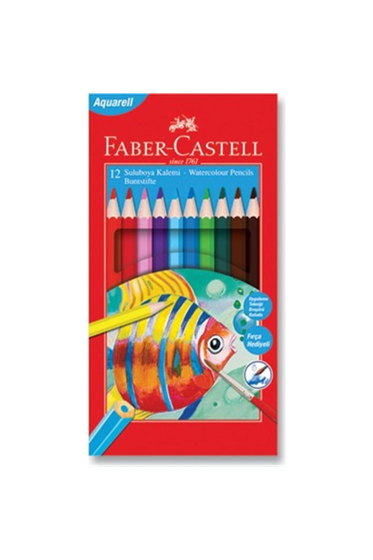 Faber Castell FABER KRT.KT AQUAREL BOYA KALEMİ 12 RENK