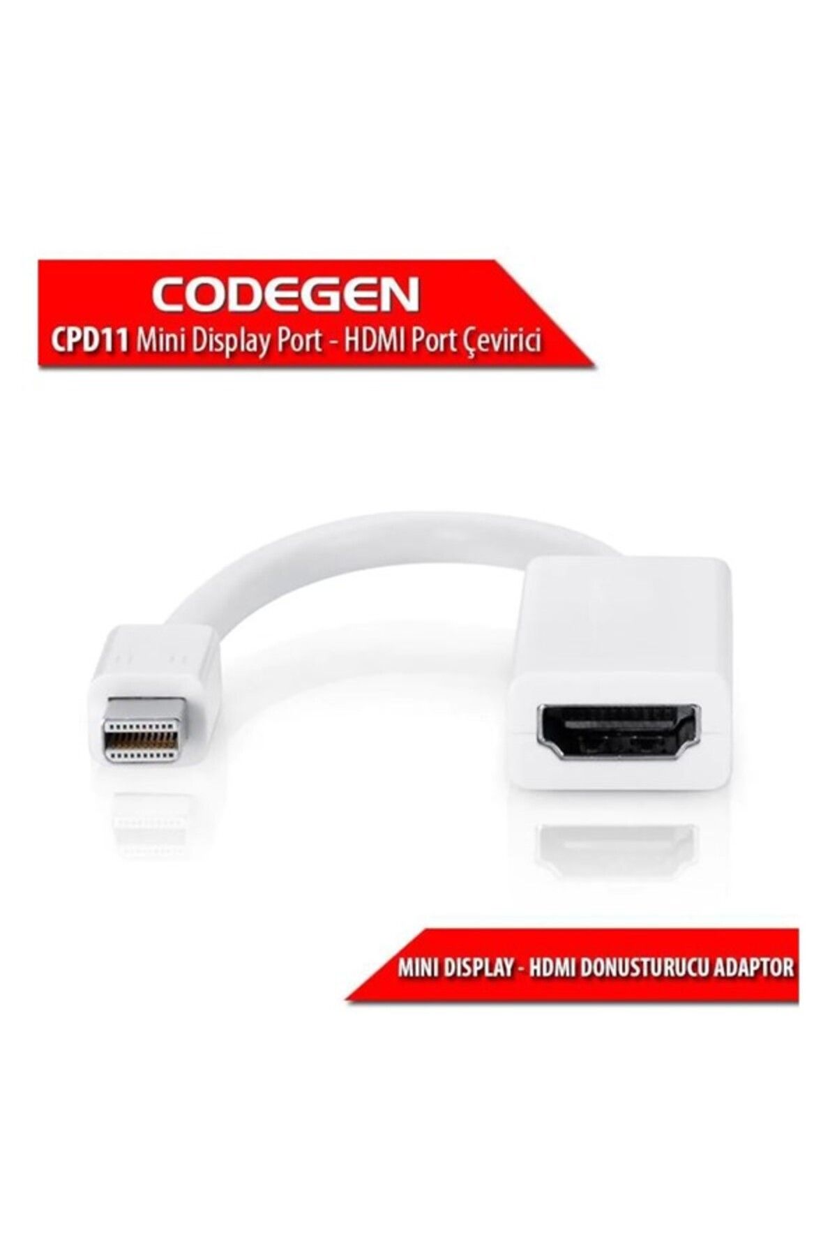 CODEGEN CPD11 mini DP-HDMI Adaptör Beyaz