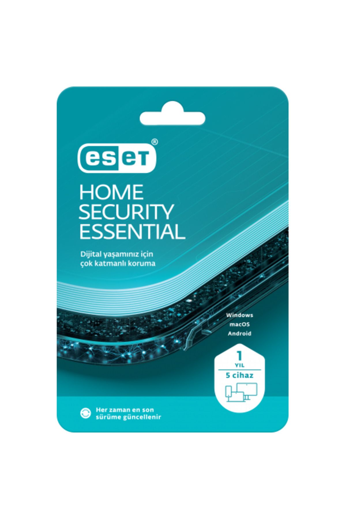Eset HOME SECURITY ESSENTIAL 5 Kullanıcı, 1 YIL, BOX
