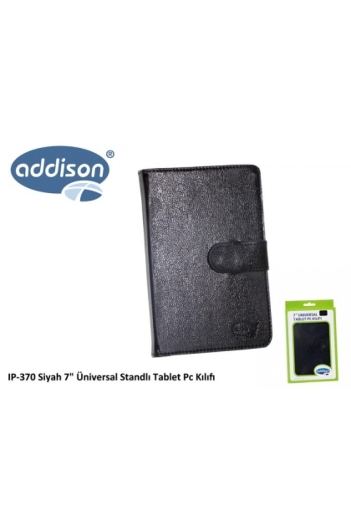 Addison IP-370 SİYAH 7'' ÜNİVERSAL STANDLI TABLET PC KILIFI