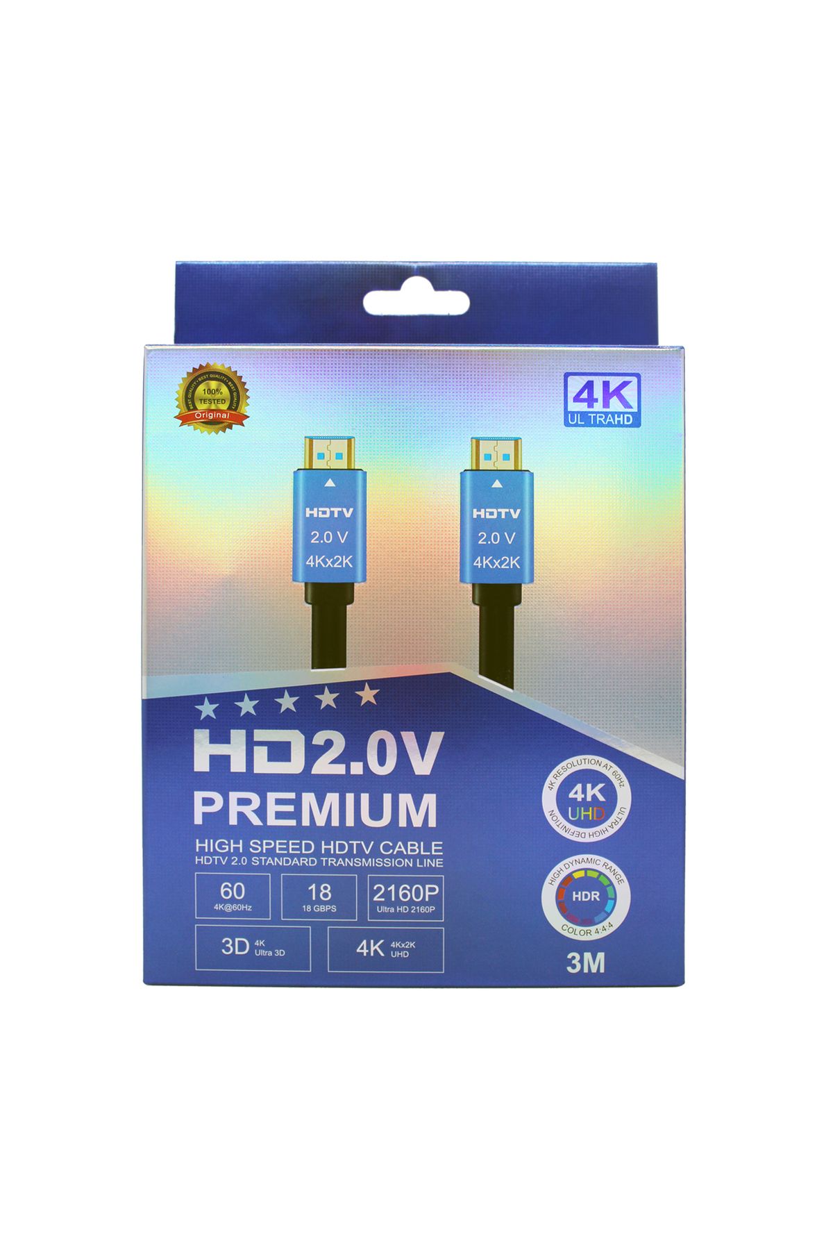Rastpage HDTV Premium Yüksek hızlı 4K Ultra HD HDMI 2.0 Ses ve Görüntü Kablosu 3 Metre