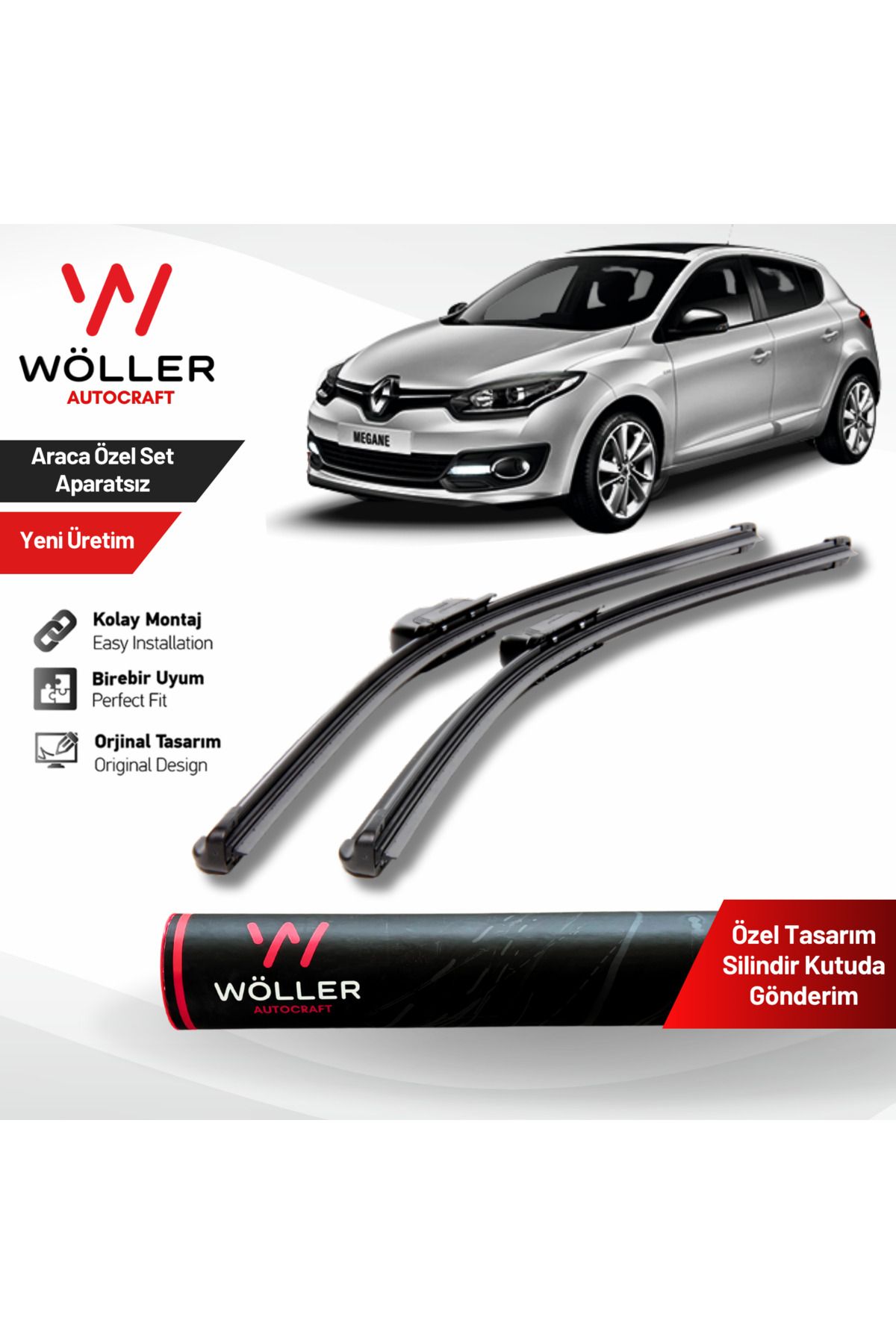 Wöller Renault Megane 3 Silecek 2009 2016 Silecek Takımı Araca Özel