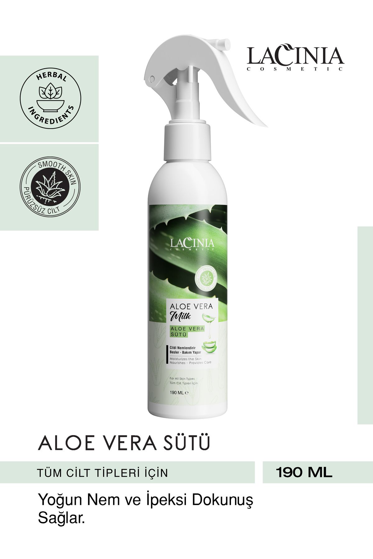 Lacinia Aloe Vera Sütü 190Ml