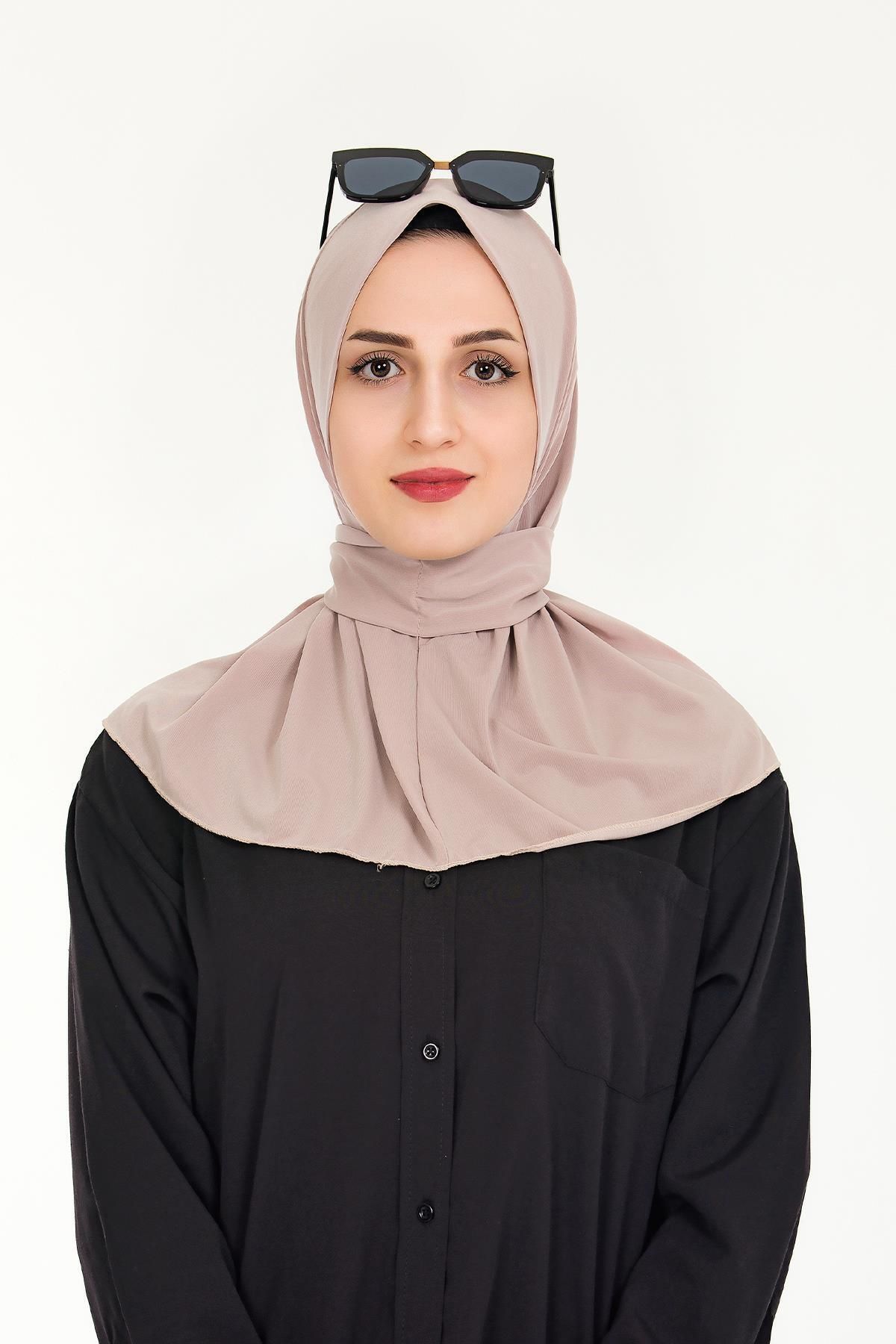 Sensu Kadın Tesettür Hazır Çıtçıtlı Hijab Bone Şal