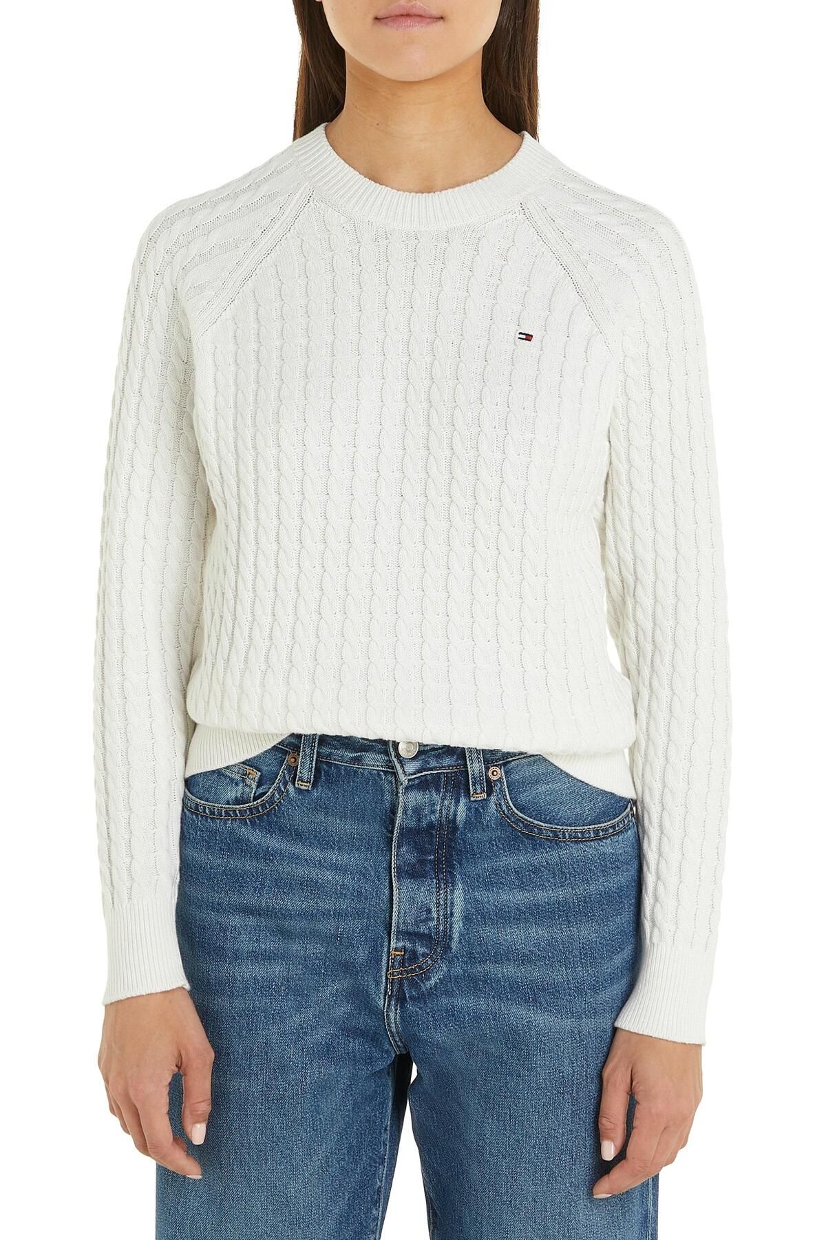 Tommy Hilfiger CO CABLE C-NK SWEATER