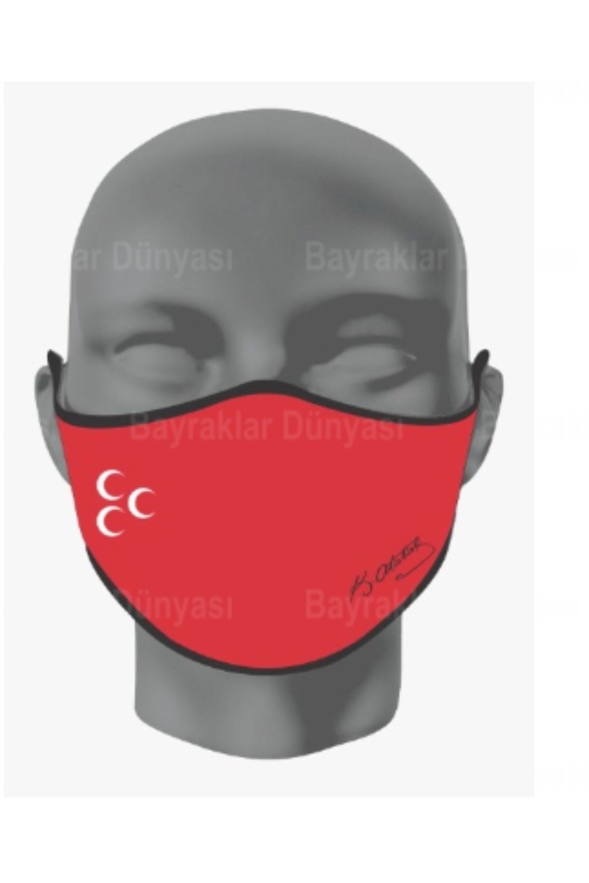 Asyabayrak 3 Hilal - Atatürk İmzalı Maske