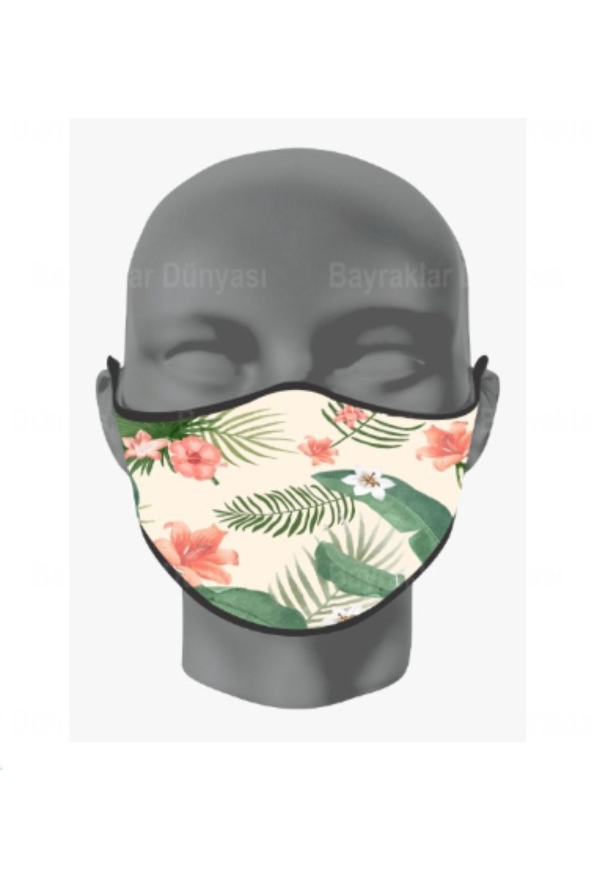 Asyabayrak Çiçekli Maske