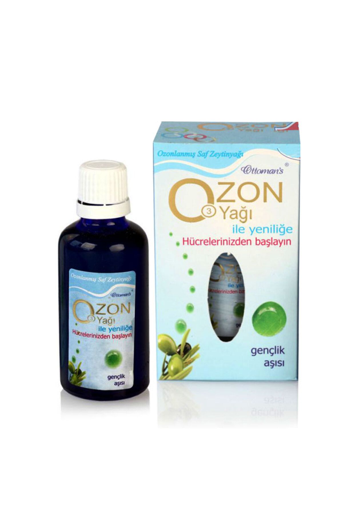 Genel Markalar Ottomans Ozon Yağı 50ml Doğal Ozonlanmış Saf Zeytinyağı