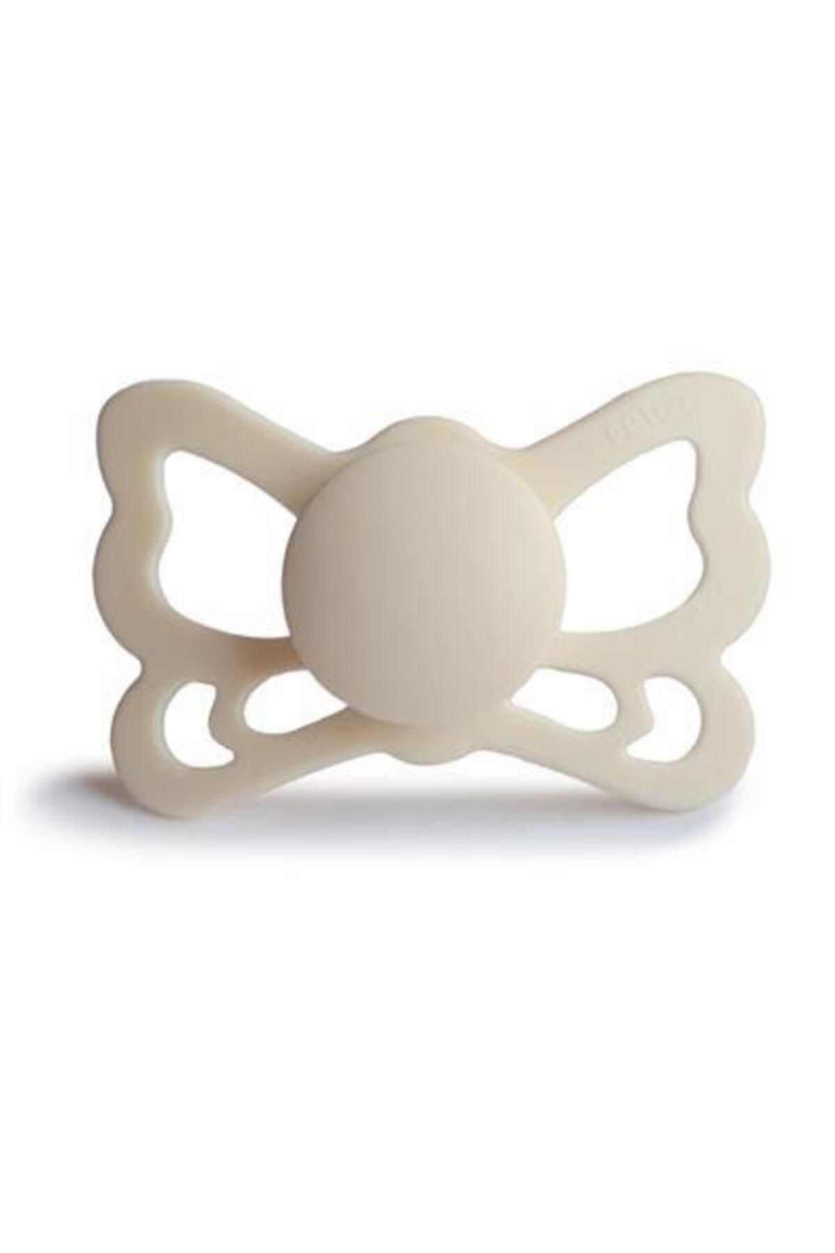 Frigg Butterfly Silikon Emzik - Cream 6-18 Ay