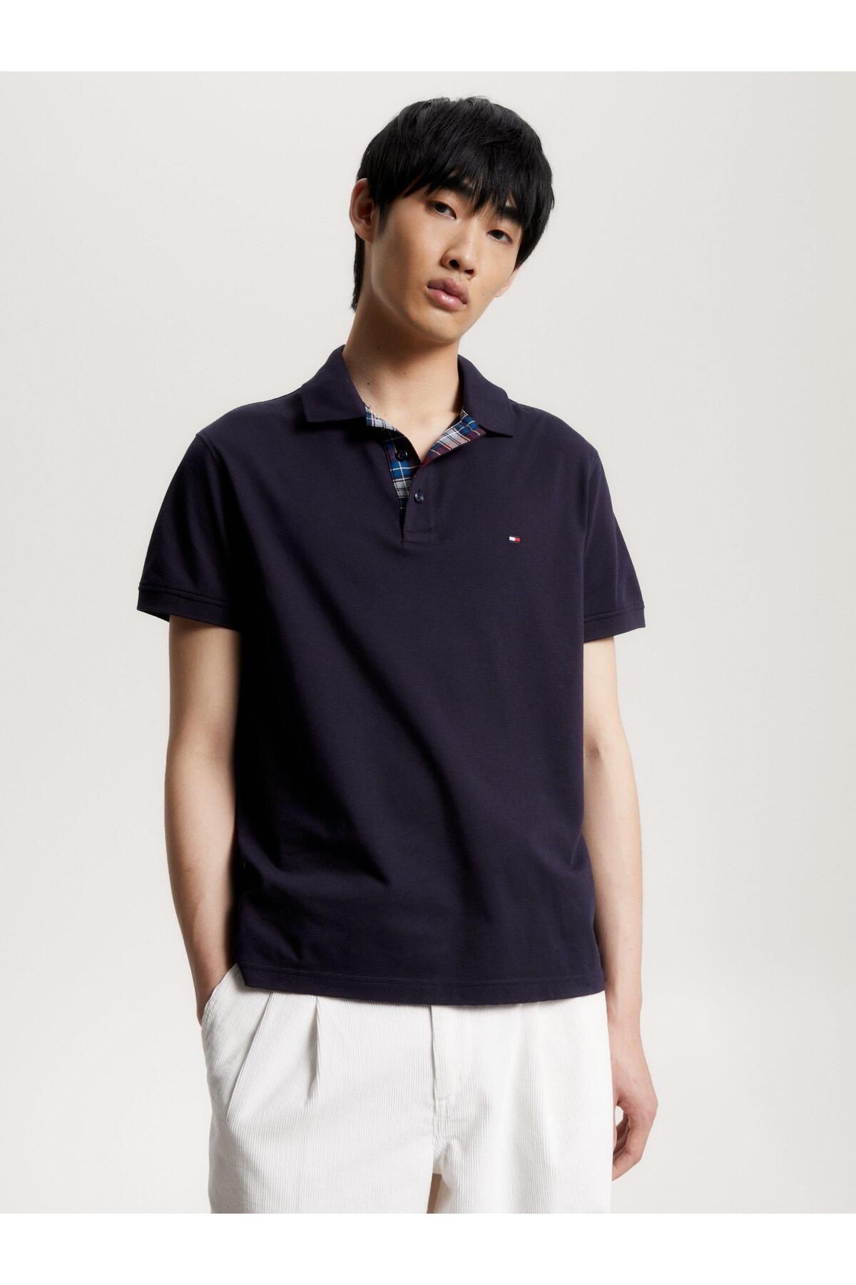 Tommy Hilfiger Gs Check Placket Regular Polo