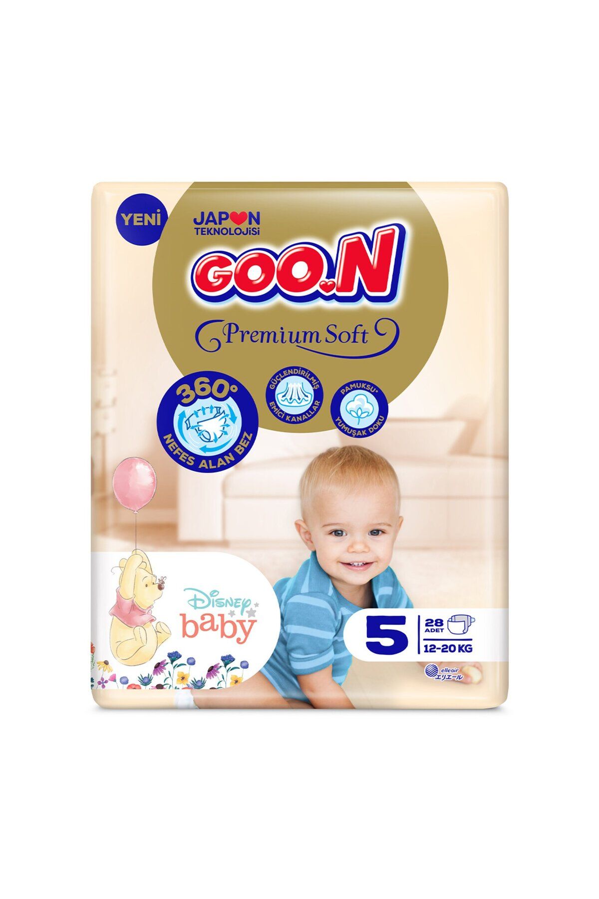 Goo.n Premium Soft Jumbo 5 Beden Junior 12-20 Kg 28'li