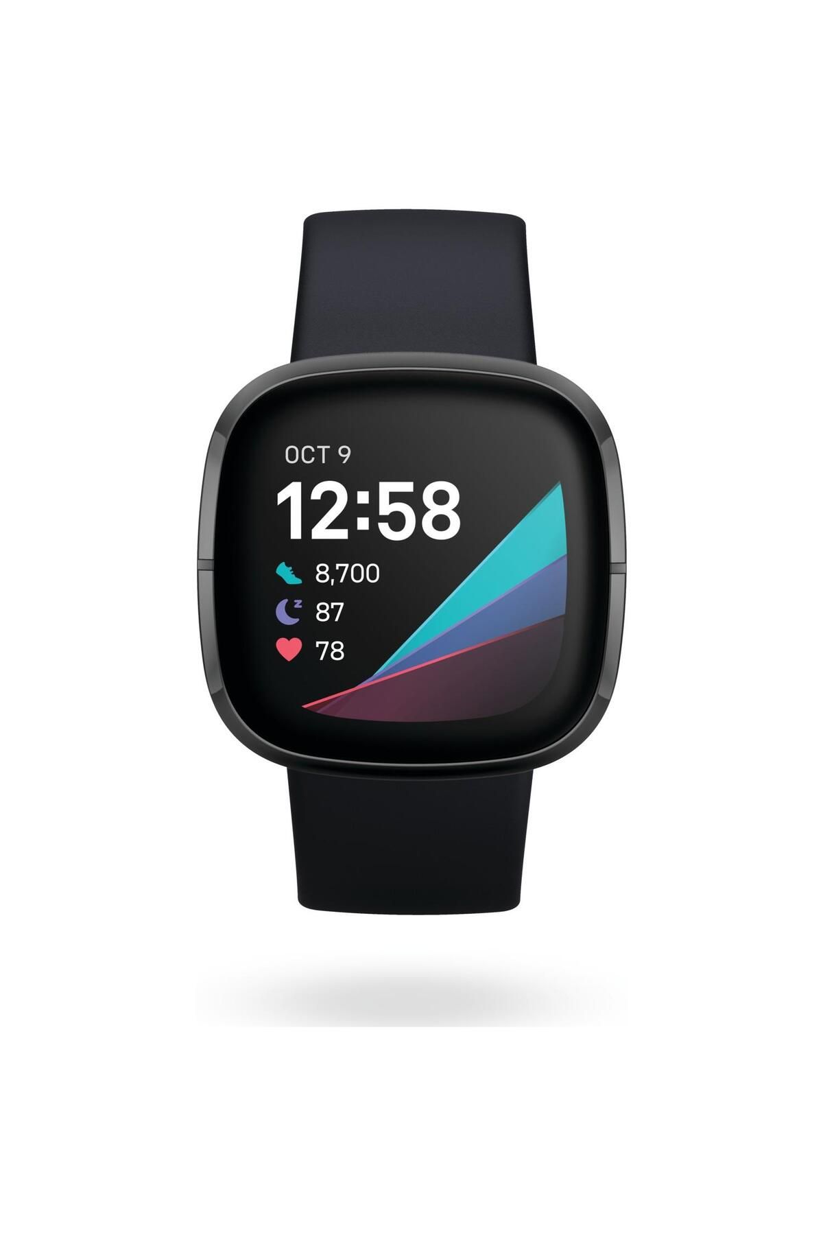 Fitbit Sense Akıllı Bileklik 1.58" Inç Karbon Siyah