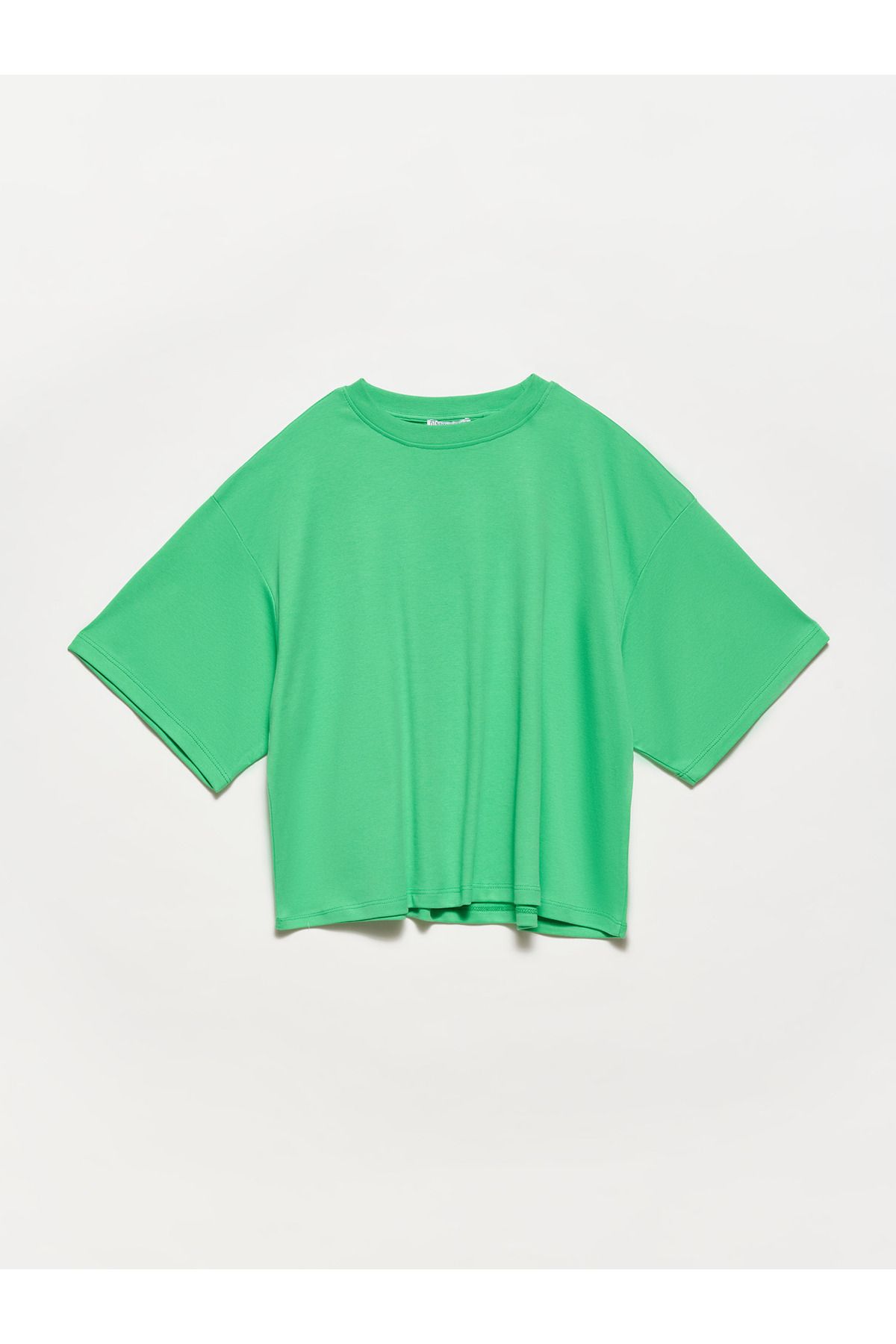 Dilvin 30119 Basic Tişört-yeşil