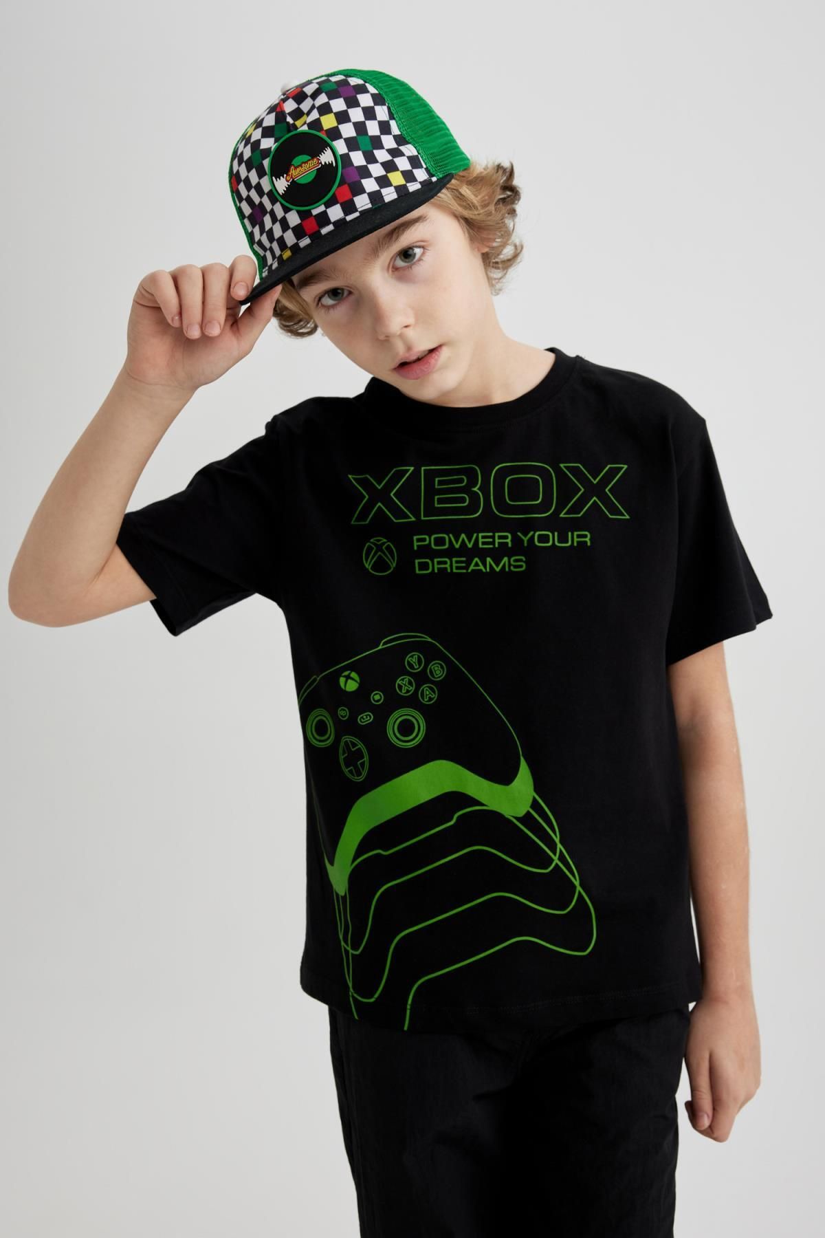 Defacto Erkek Çocuk Xbox Bisiklet Yaka Kısa Kollu Tişört C0379a824sm
