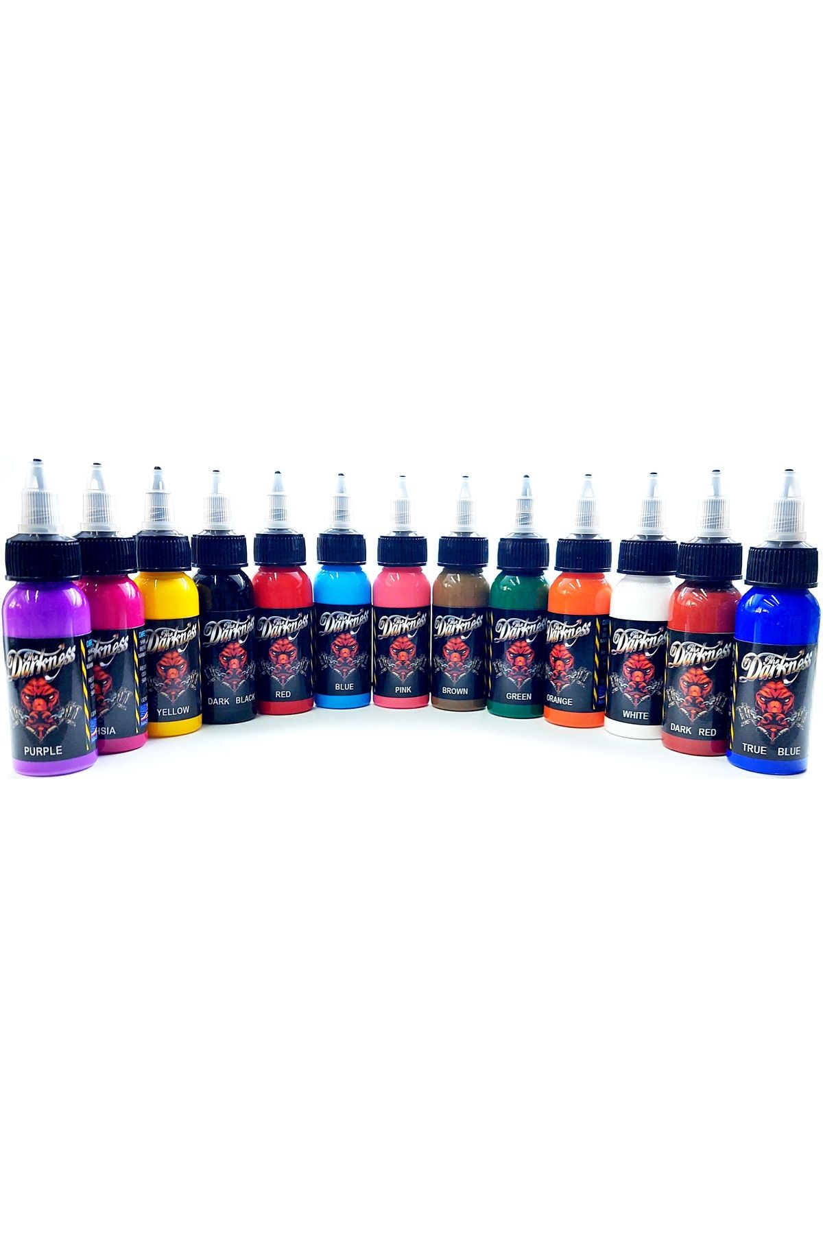 SİYAH DÖVME BOYASI SETİ 13 RENK 30 ML DARKNESS