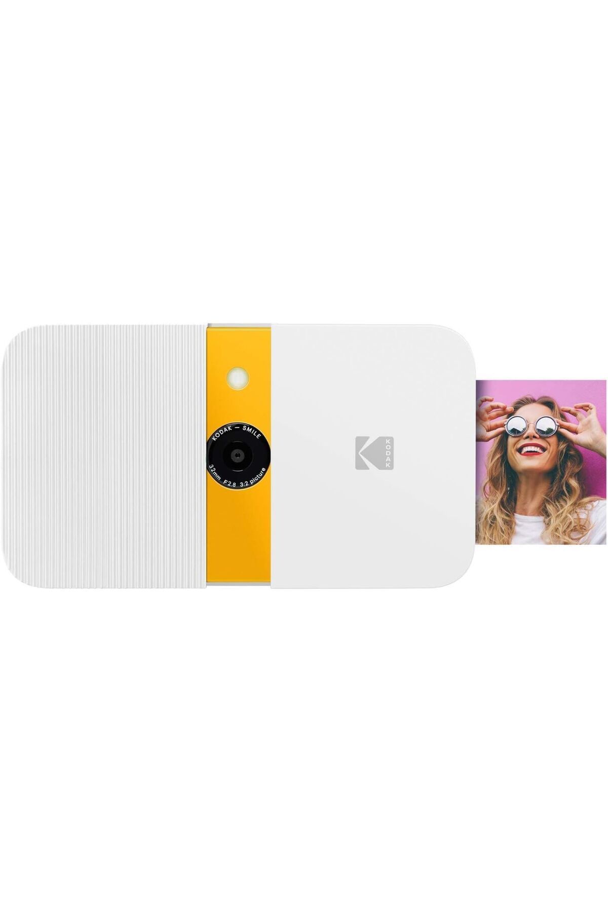 Kodak Dijital Anında Fotoğraf Makinesi: ZINK Yazıcılı, 10 MP, LCD Ekran - Beyaz/Sarı
