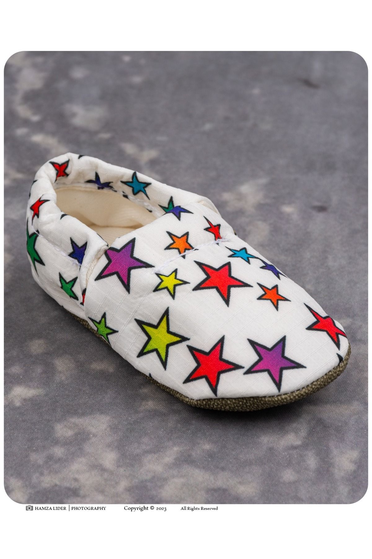 Oscar Baby Ev ayakkabısı kreş ayakkabısı lastikli kolay giyilen ayakkabı Kaydırmaz yumuşak tabanlı