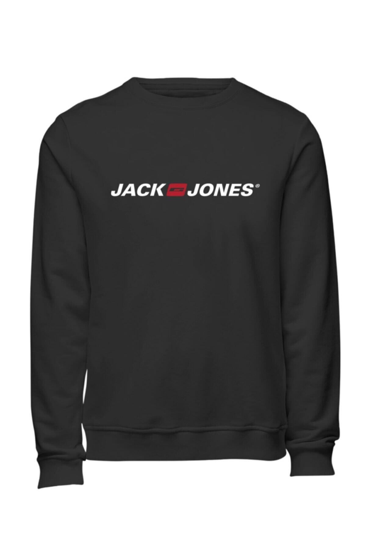 Jack & Jones Erkek Si?yah Sweatshirt 12190771-siyah