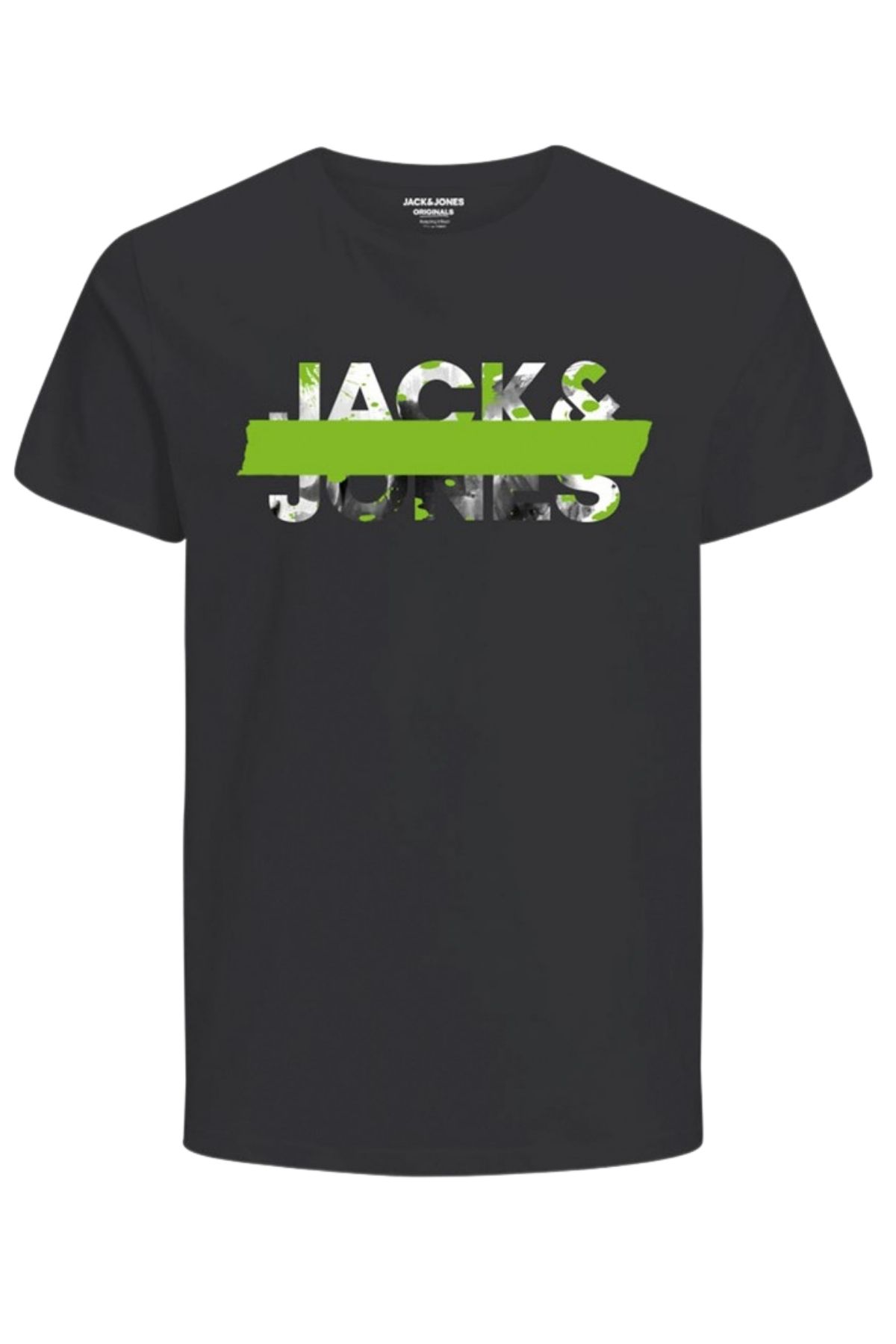 Jack & Jones Erkek Si?yah T-shirt 12191979-siyah