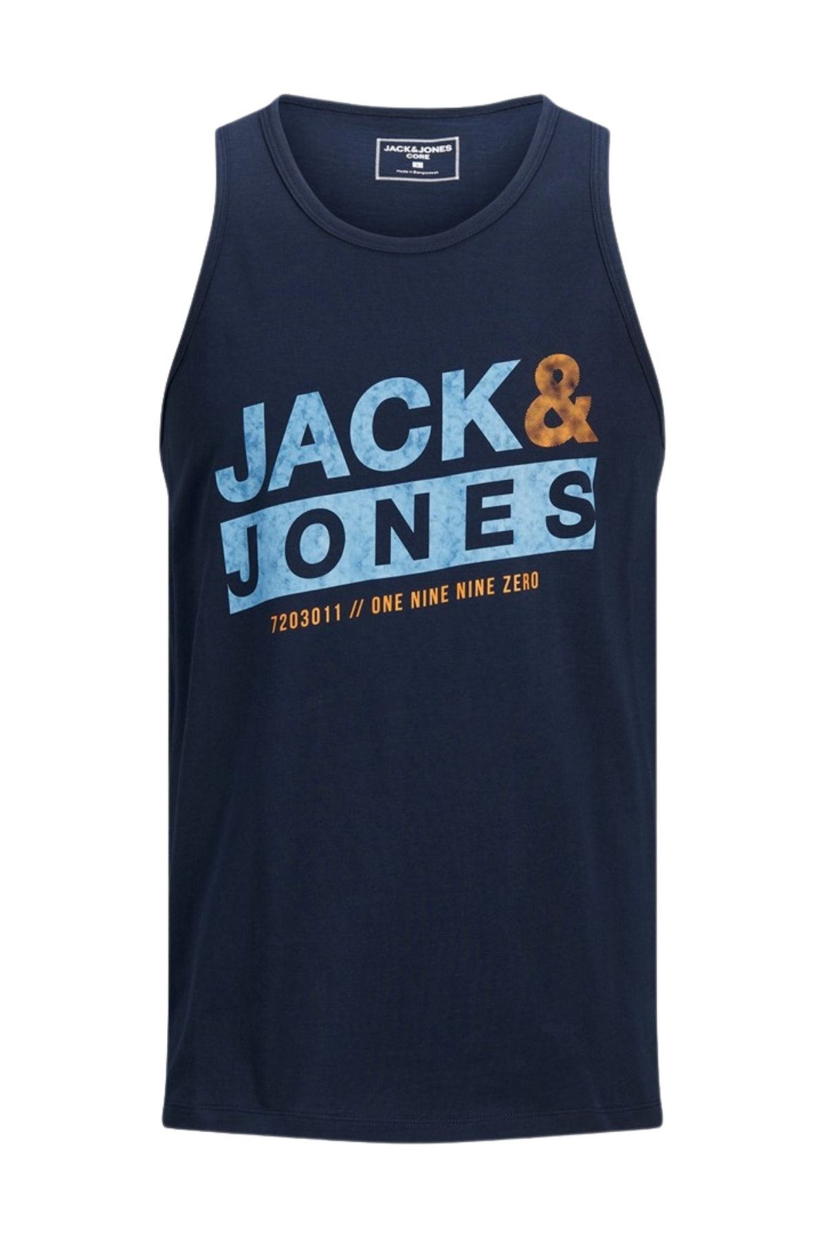 Jack & Jones Erkek Lacivert T-shirt 12191973-lacivert