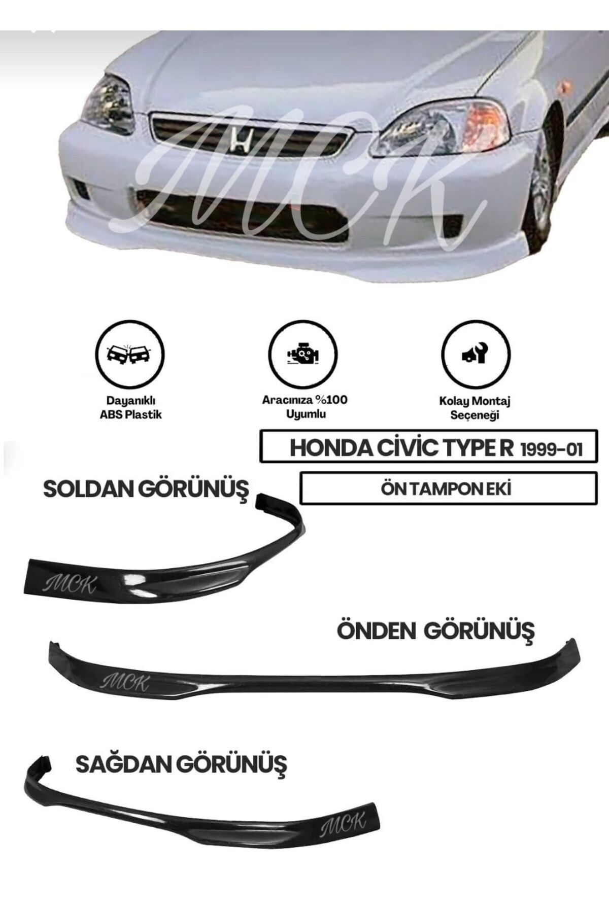 GÜNEŞLİ GARAJ Honda Civic 99-01 Typer Ön Ek