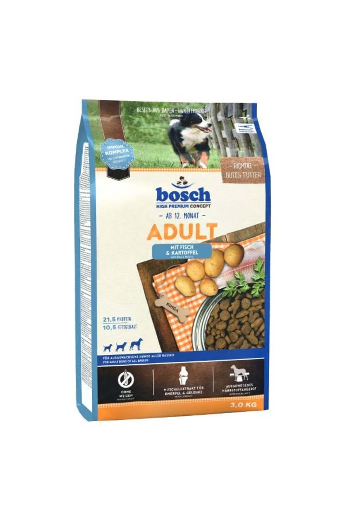 Bosch Somon Balıklı Ve Patatesli Tahılsız Yetişkin Köpek Maması 3 Kg