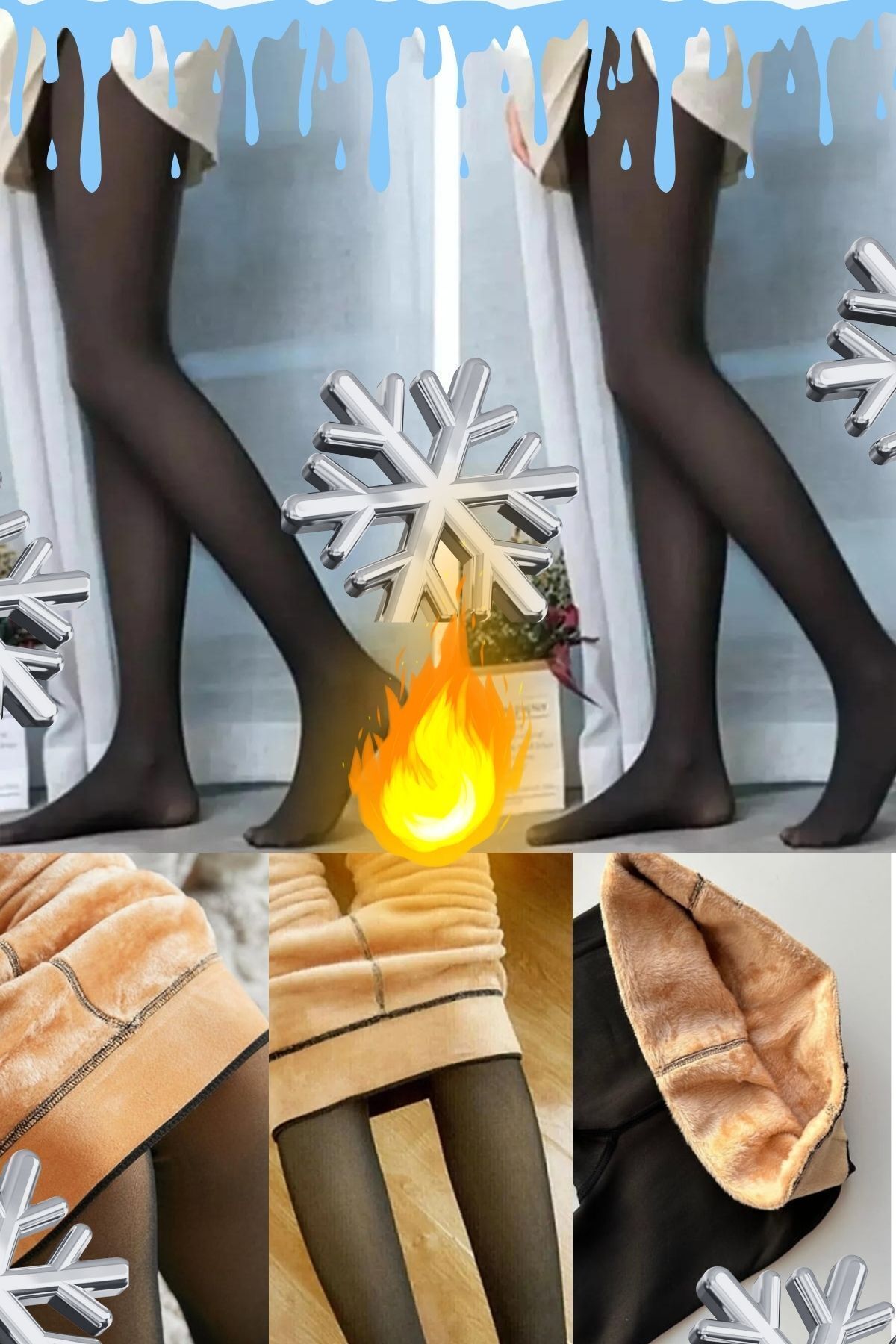 mrmpro Kadın Ten Peluş Çorap Termal Özellikli Üşümeye Son Bacakları I?nce Gösterir