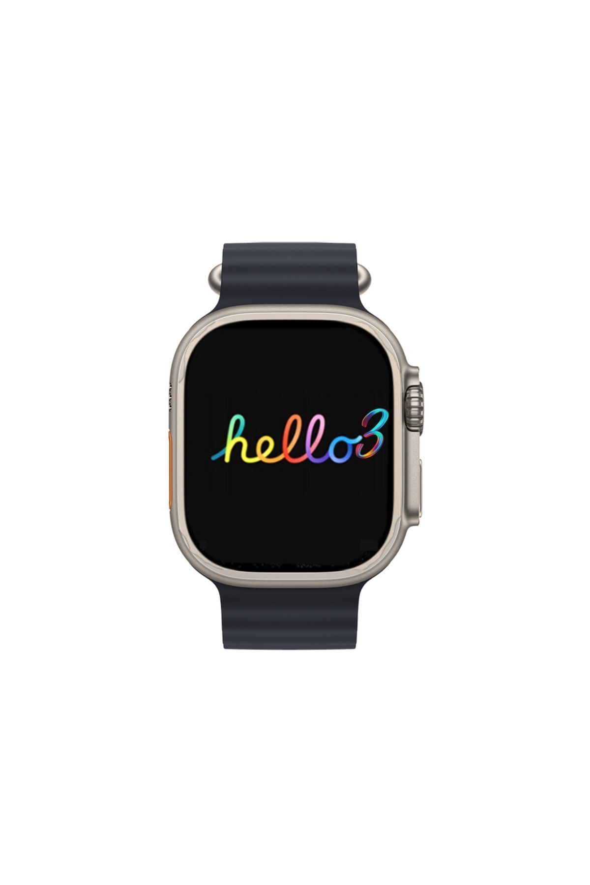 Genel Markalar Hello Watch 3 Plus Amoled 3 Kordon Ultra 49mm Watch 9 Şarj Pusula 4gb Akıllı Saat